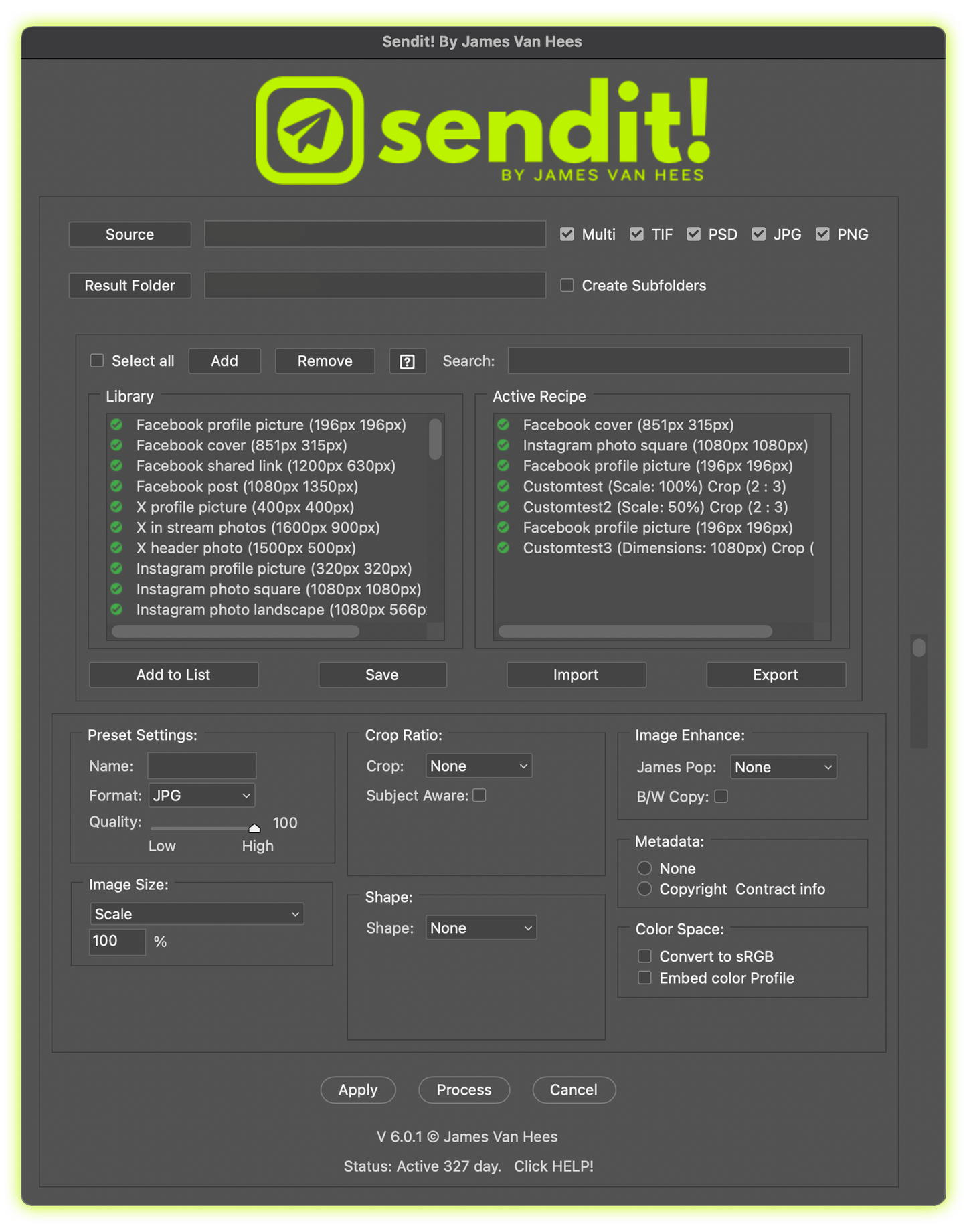 Sendit! By James Van Hees